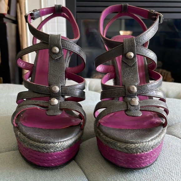 Balenciaga Arena Espadrille Wedges - Picture 3 of 16